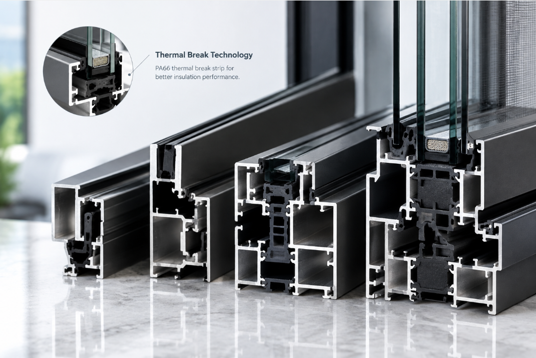Yisheng thermal break aluminum window system